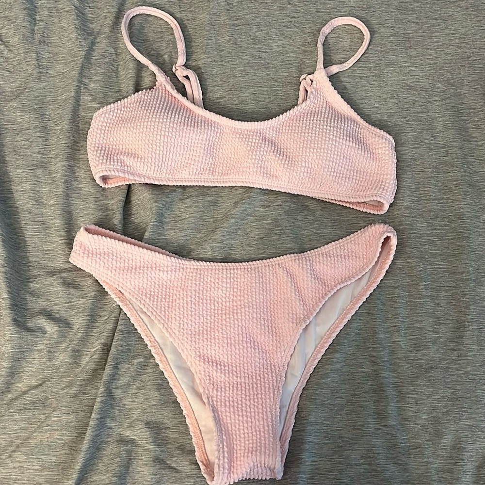 NEW Baby Pink Bikini size small